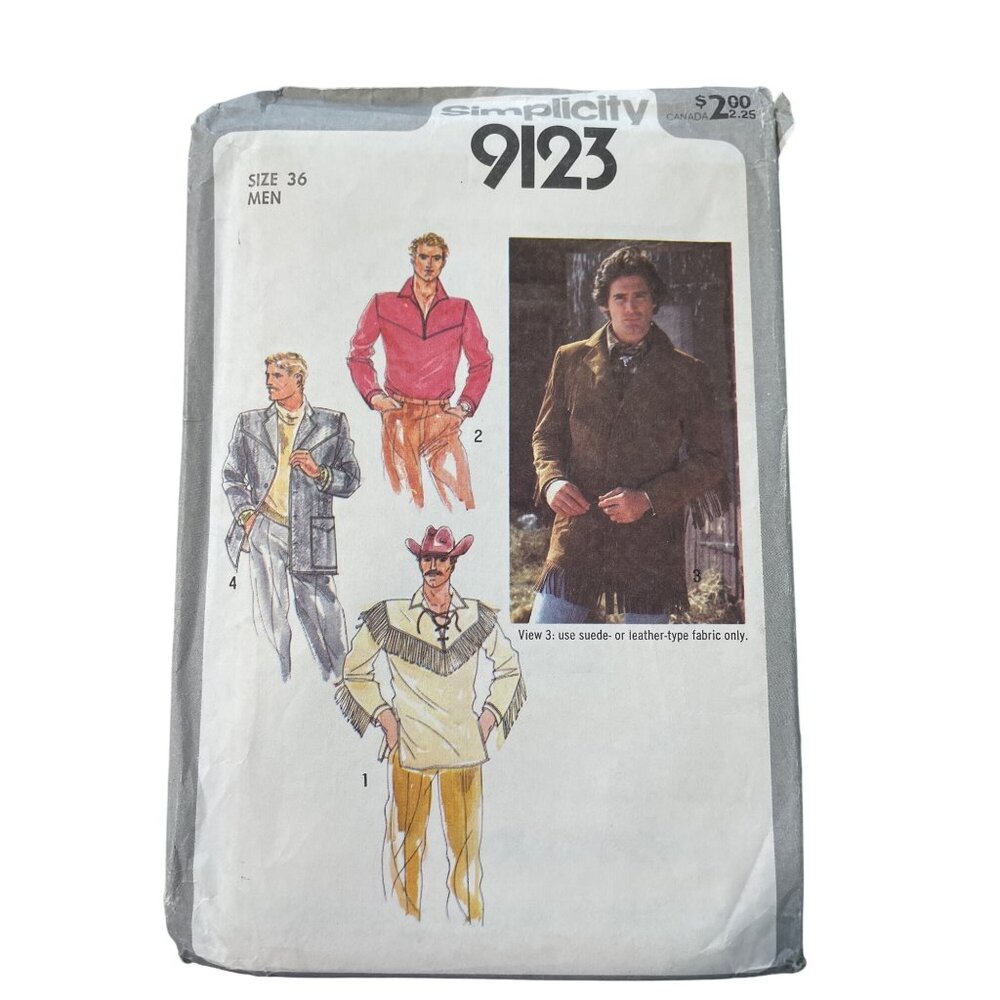 70s Simplicity 9123 Sewing Pattern Size 36 Pullover Top Lined Jacket 1979 UNCUT